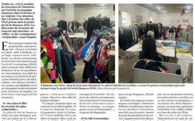 Les structures d’insertion Drôme Ardèche mobilisées